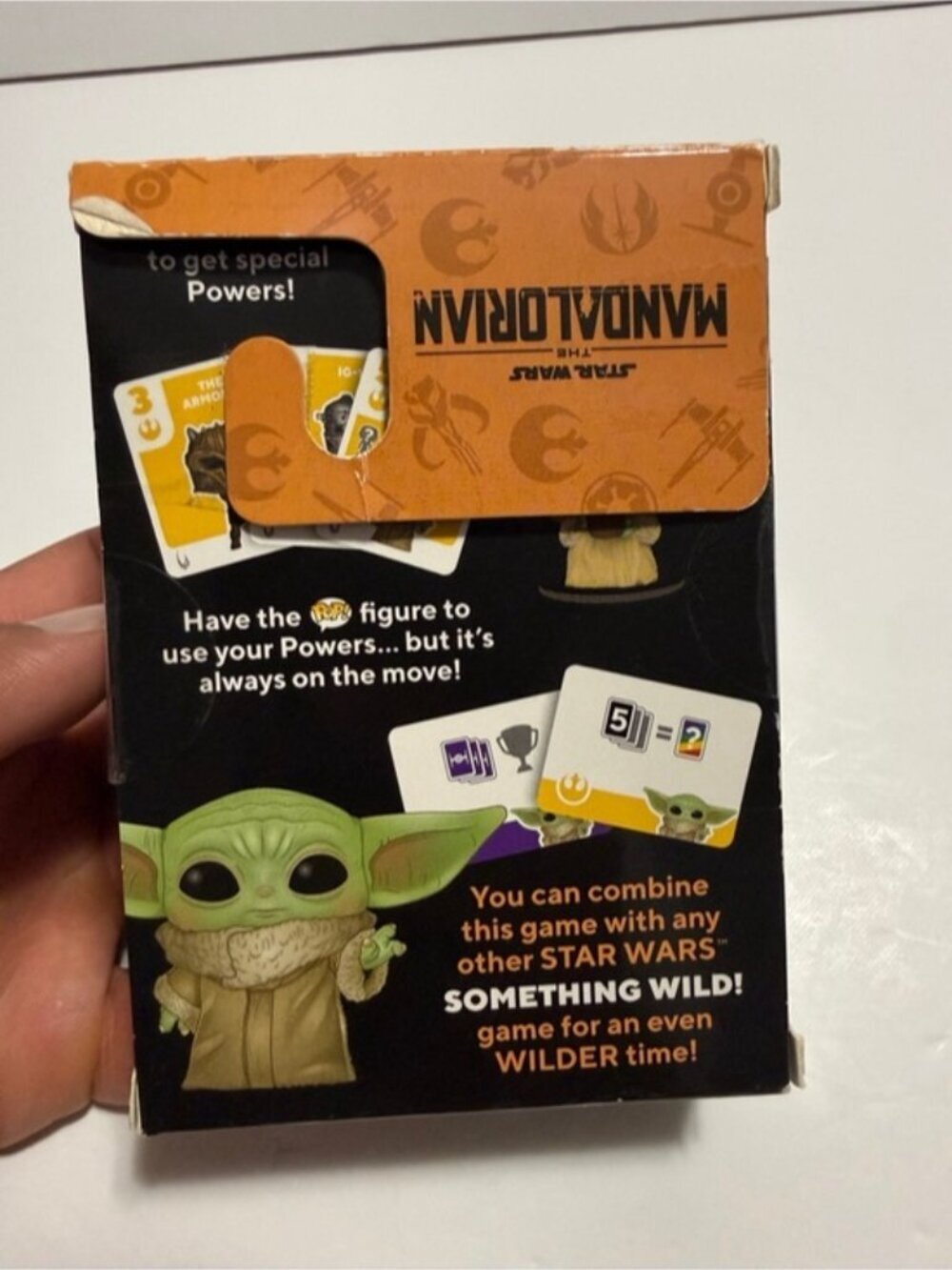 Star Wars The Mandalorian “Something Wild!” Card Game w/ Grogu Figure - Picture 3 of 8